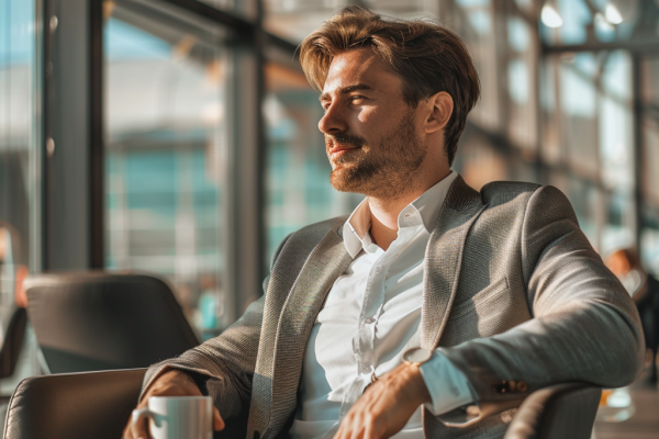 sred0837_73154_photography_a_business_man_is_sitting_in_a_loung_733e35b4-3293-45ce-a8fe-a571b97ac817