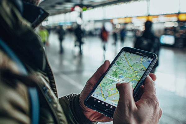 sred0837_73154_photography_a_man_holding_a_phone_with_google_ma_bd85ed5e-640e-4b2c-a6d2-fe11e532b653